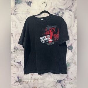 Vintage 90s Jesus All Hell Broke Loose Faded Shirt XL God Grunge Biker